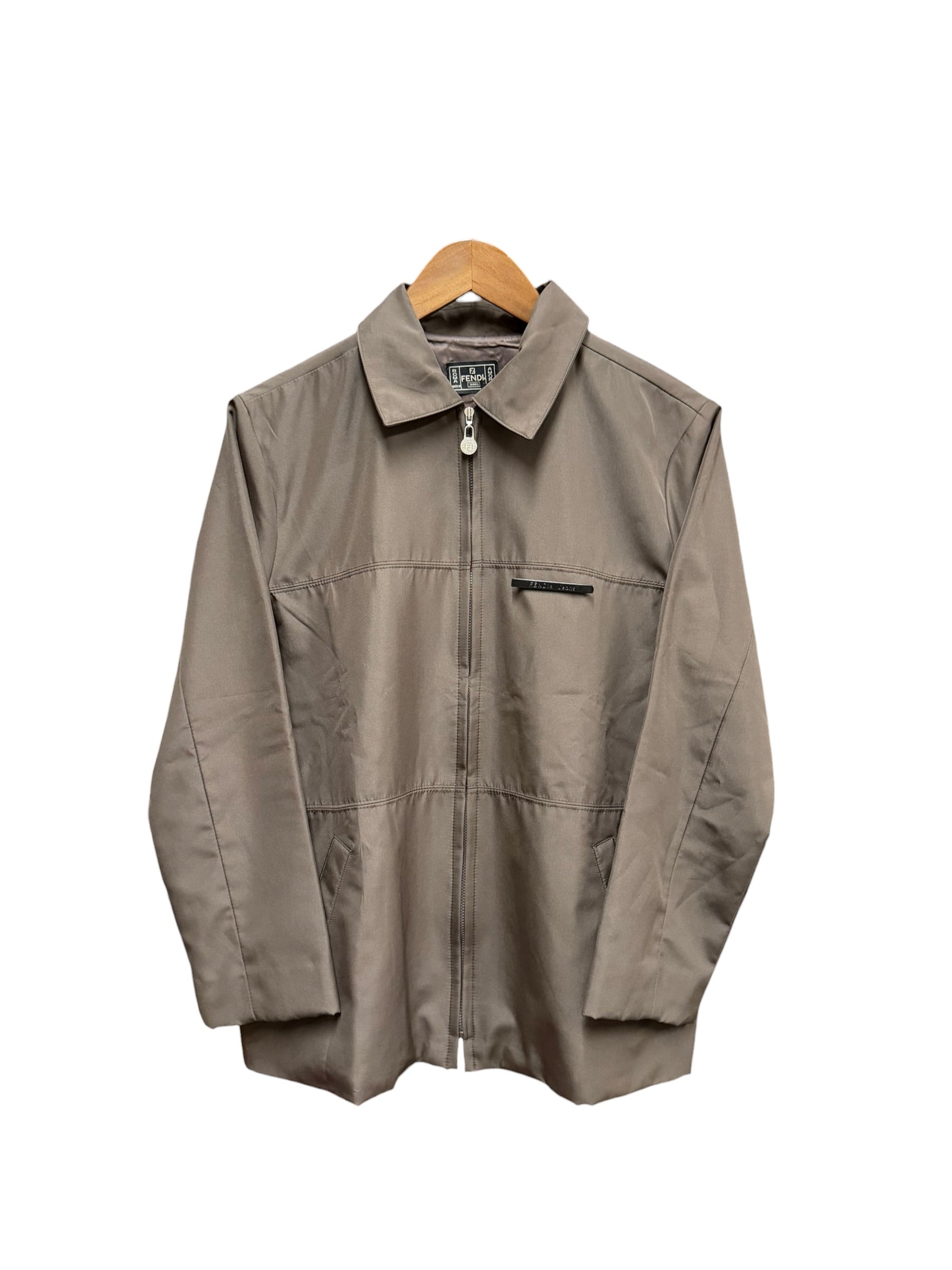 Fendi Vintage Brown Harrington Jacket