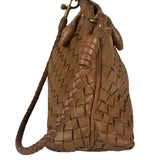 Bottega Veneta Brown Woven Intrecciato Pochette