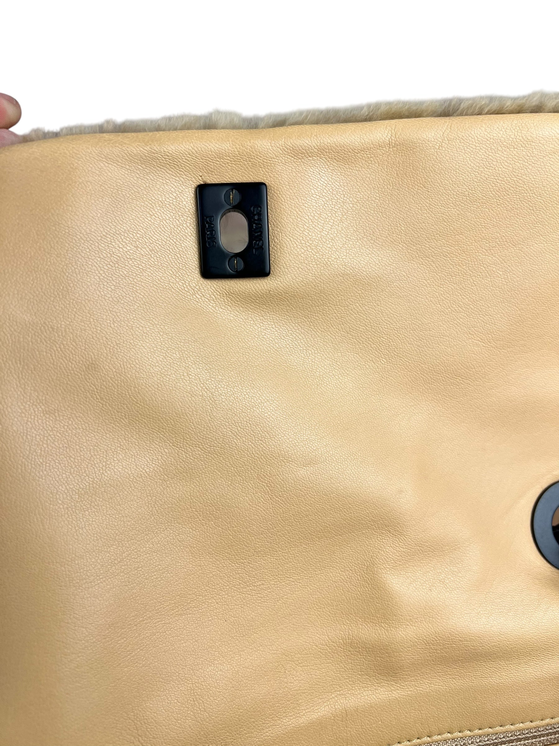 Chanel Matelasse Fur Coco Mark Chain Flap Bag '01