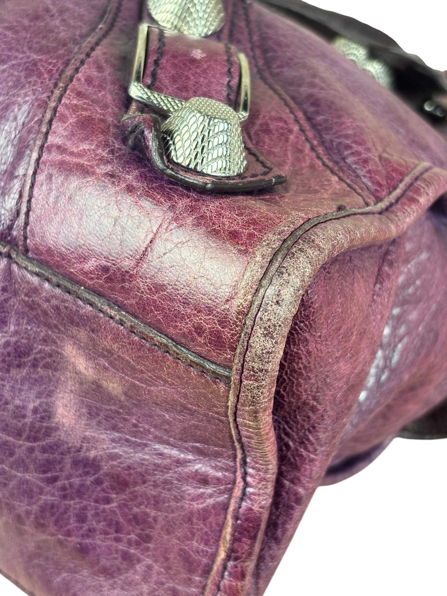 Balenciaga Purple City Bag