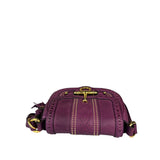 Gucci Vintage Purple Leather Small Snaffle Bit Shoulder Bag