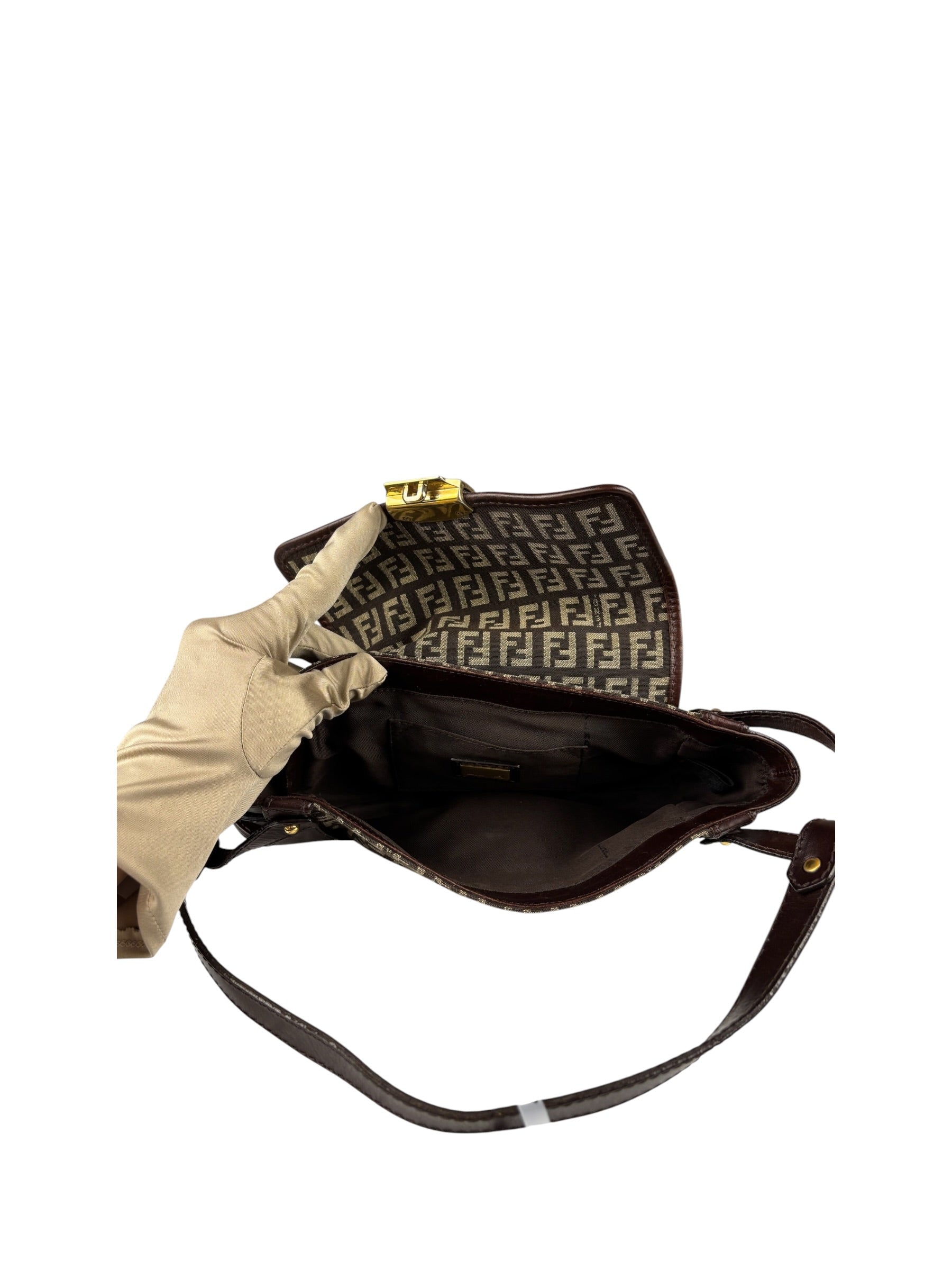 Fendi Vintage Zucchino Borsa Tuc Compilation Shoulder Bag