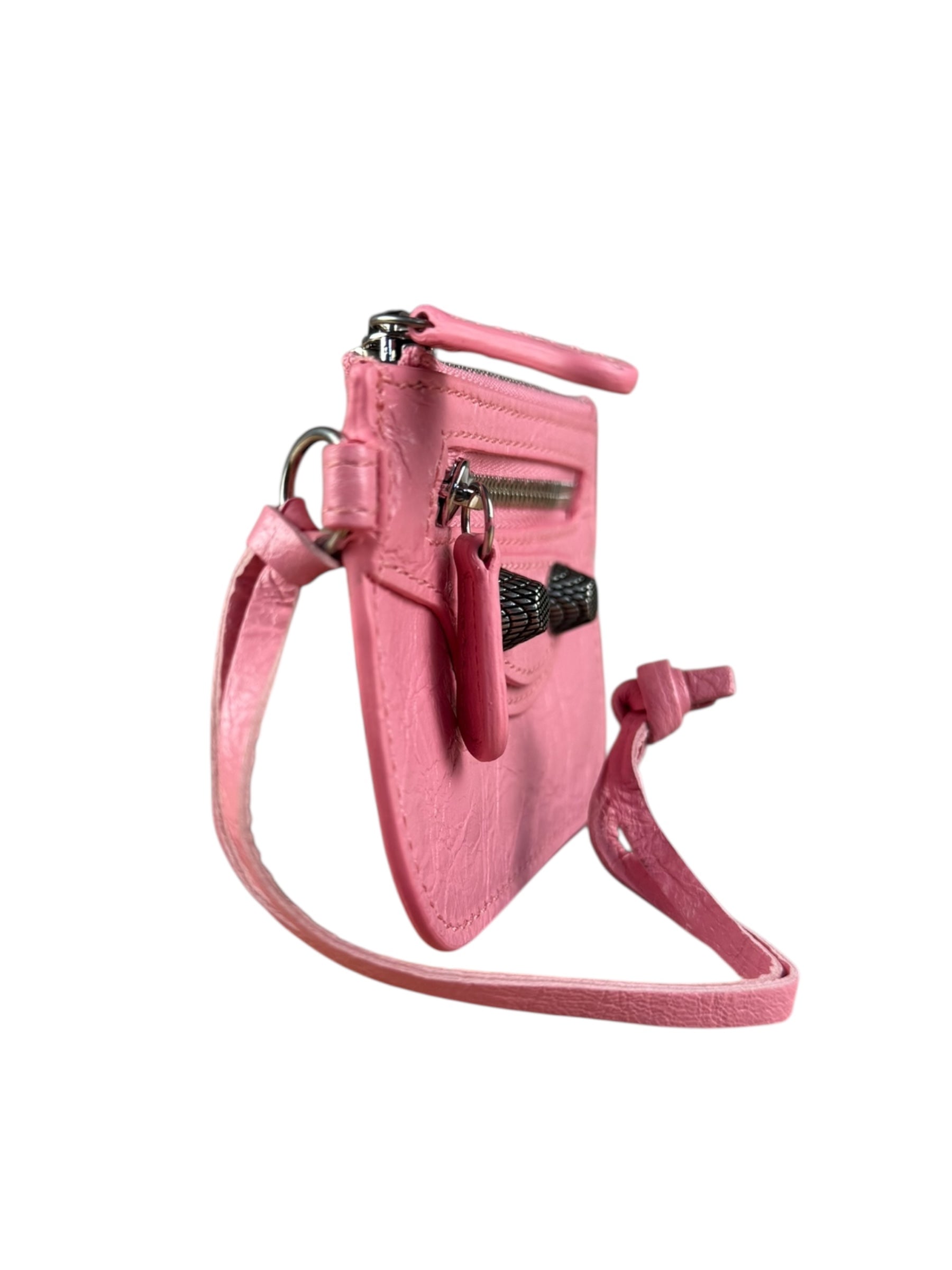 Balenciaga Le Cagole Zip Pouch Pink