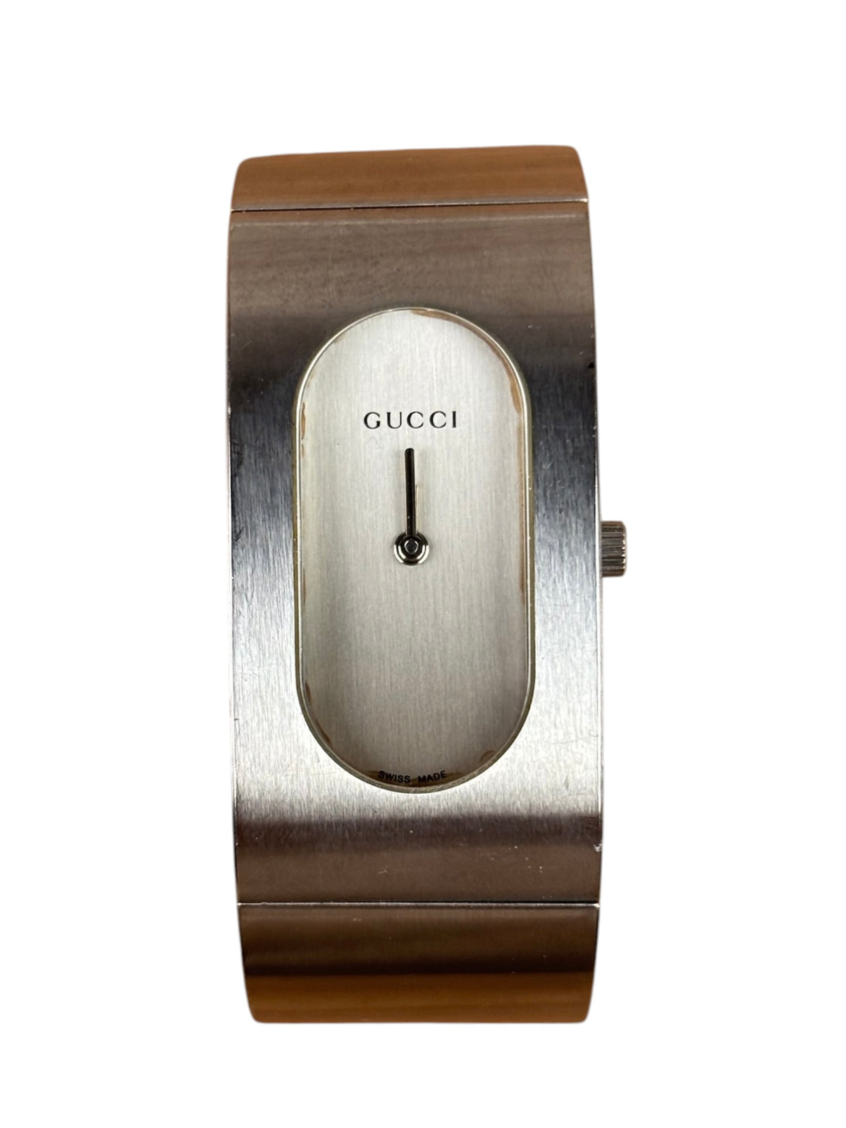 Gucci 2400L Silver Thick Bangle Band