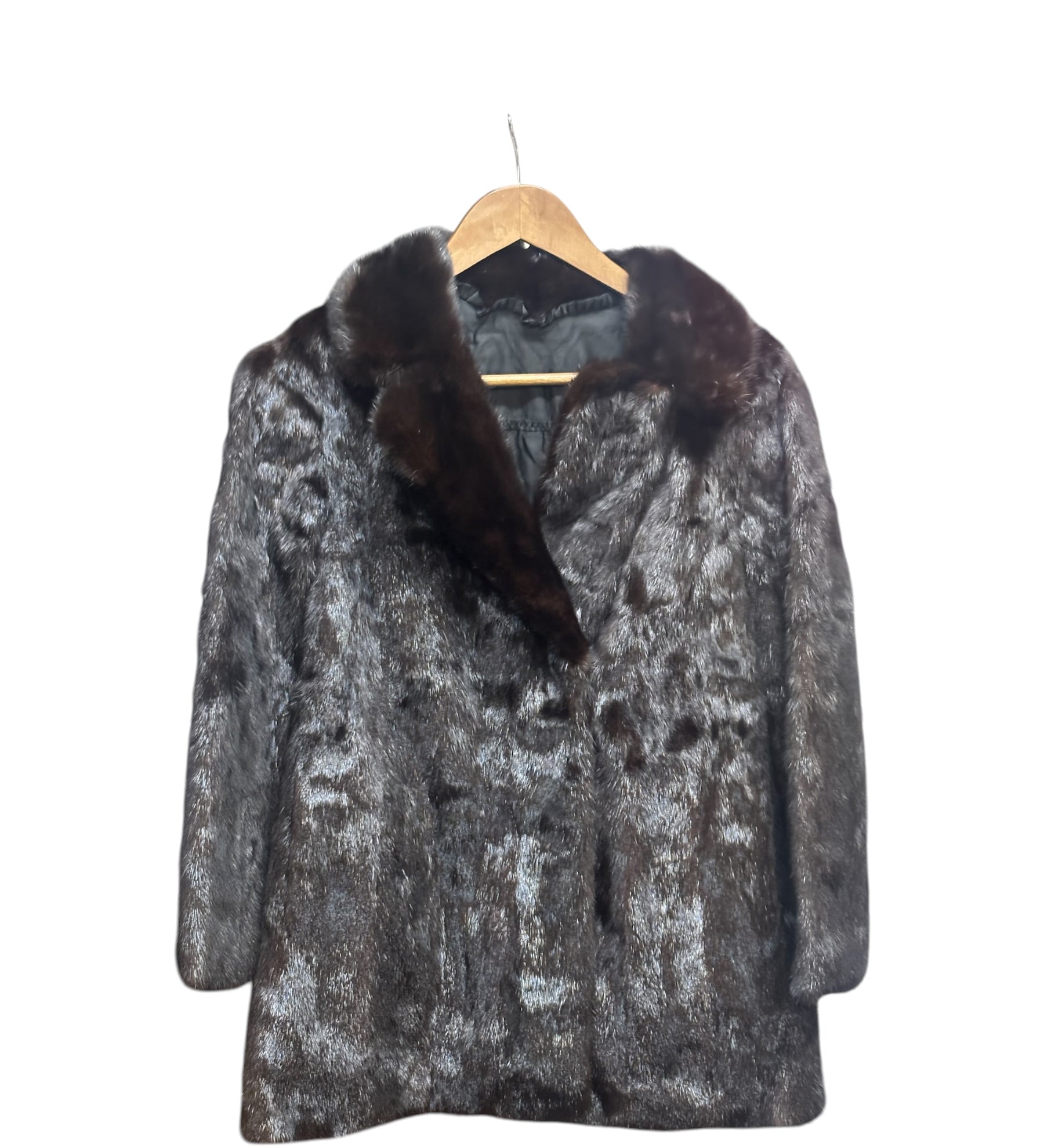 Vintage Brown Mink Fur Coat