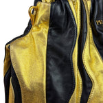 Prada Bicolor Leather Nappa Waves Tote Bag