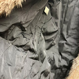Vintage Accency Neutral-Toned Fox Fur Coat