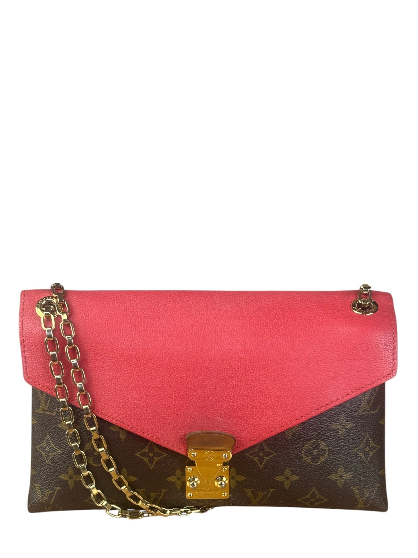 Louis Vuitton Pink Monogram Canvas Pallas Chain Shoulder Bag
