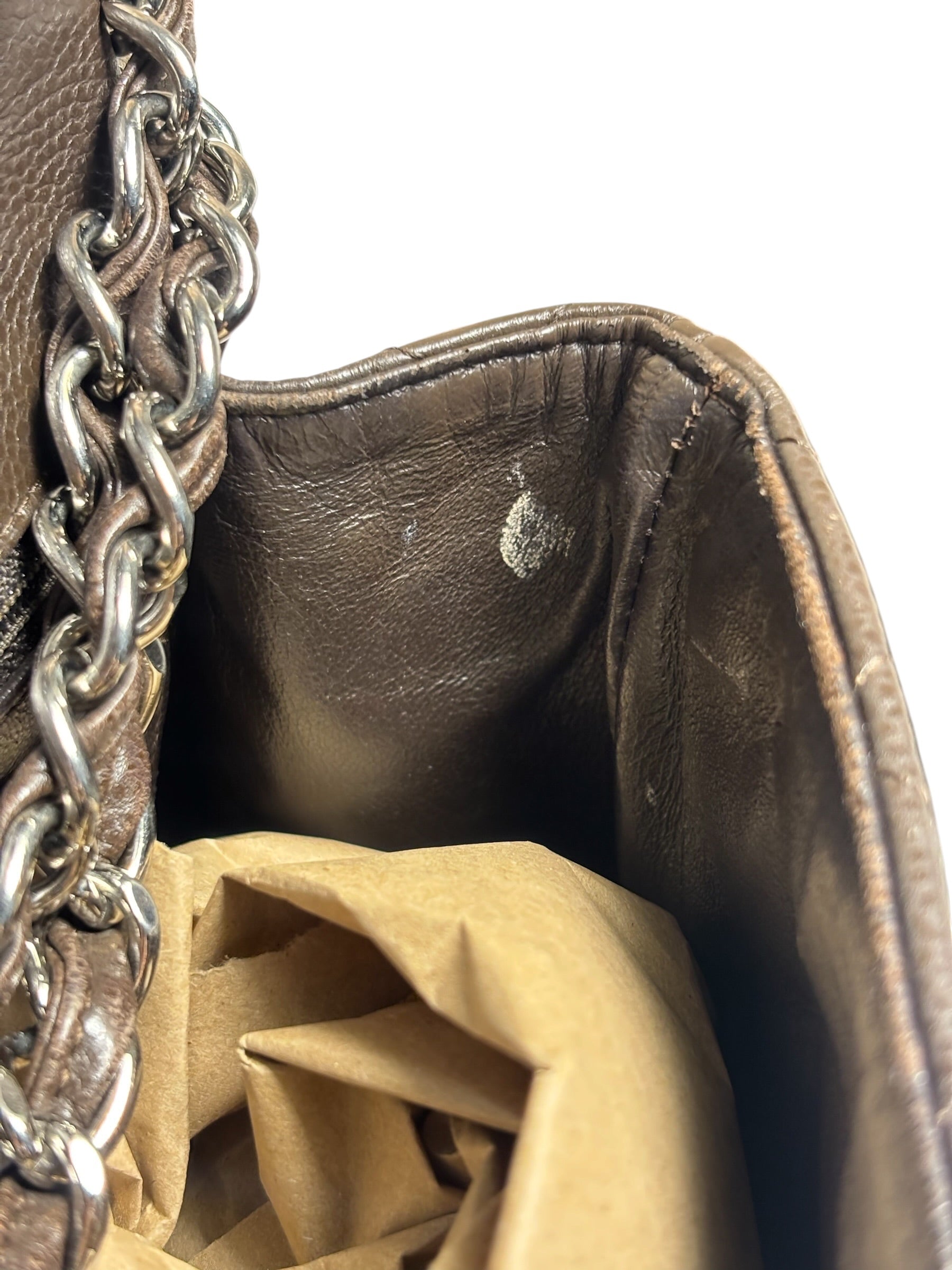 Chanel Chocolate Brown Caviar Quilted Flap Bag 2009