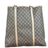 Gucci Beige GG Supreme Monogram Joy Vertical Tote Bag