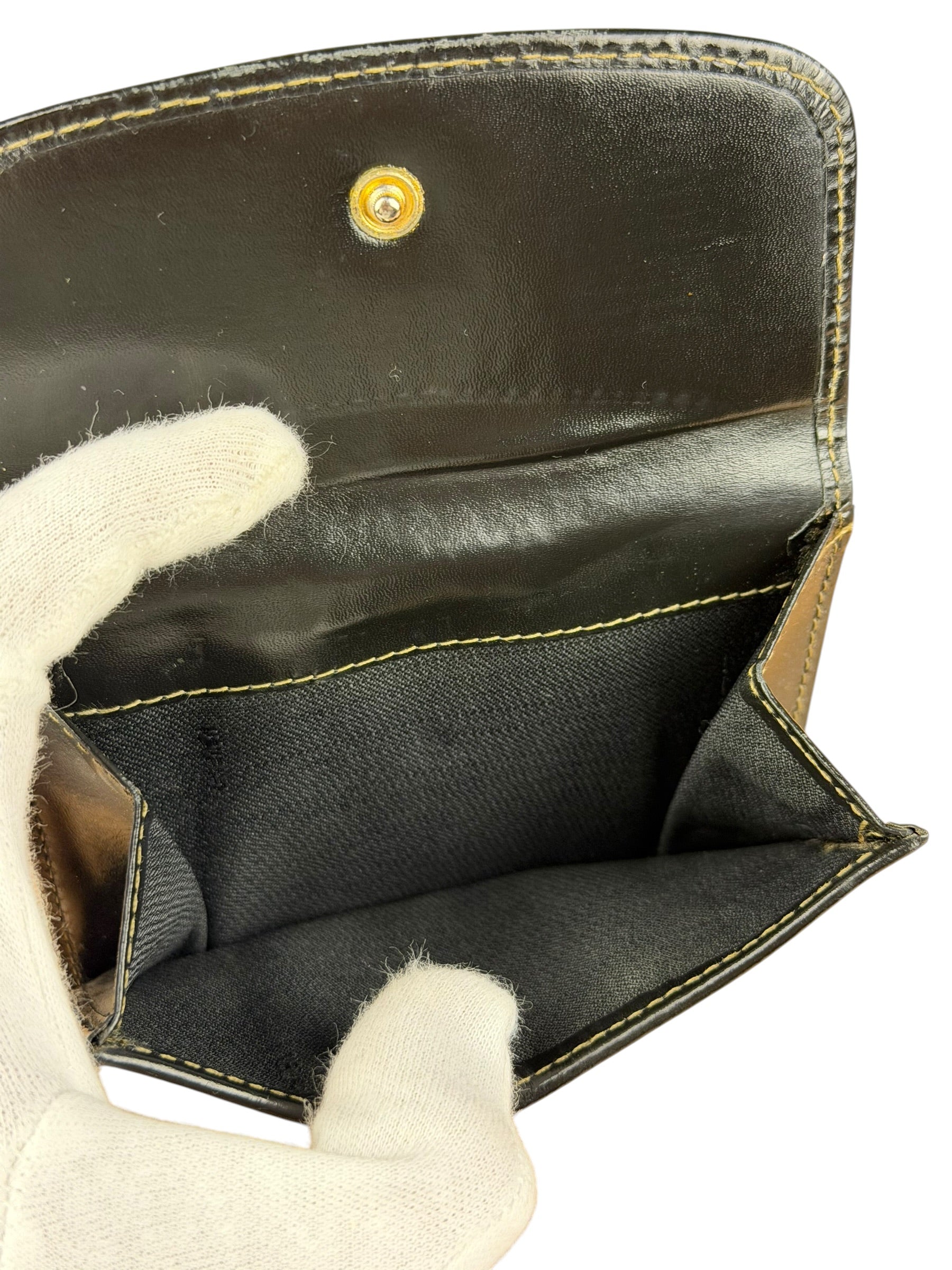 Fendi Vintage Striped Pequin Wallet