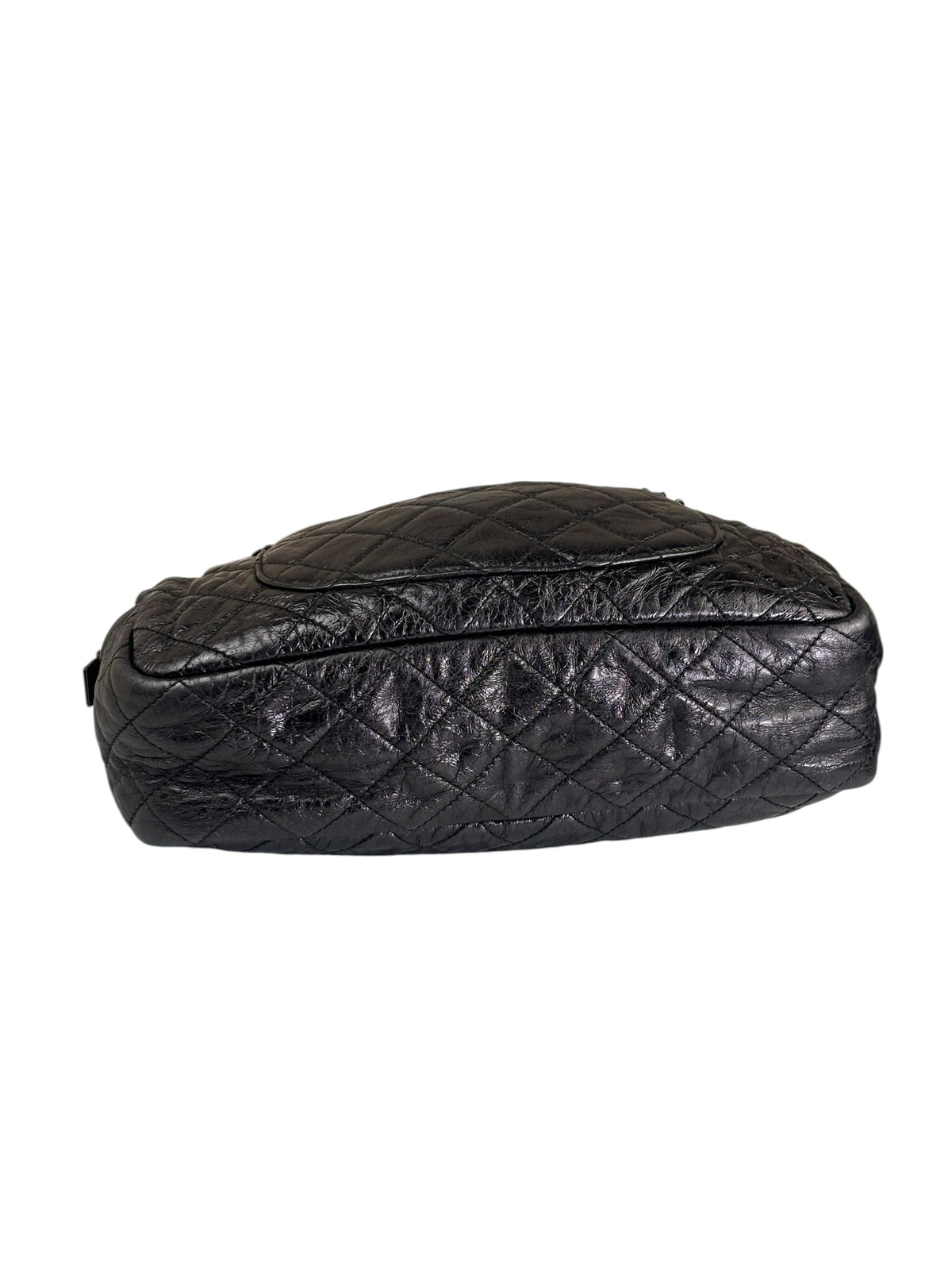 Chanel Metallic Black Quilted Calfskin Reissue Camera Case 2008