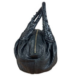 Fendi Vintage Black Leather Spy Hobo Bag