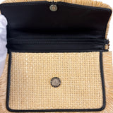 Bvlgari Serpenti Forever Mini Raffia Bag Beige