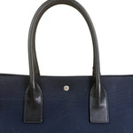 Yves Saint Laurent Navy/Black Leather Rive Gauche Tote
