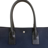 Yves Saint Laurent Navy/Black Leather Rive Gauche Tote