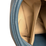 Hermes Blue Leather Cosmetic Pouch
