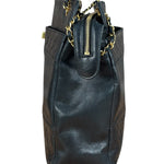 Chanel Vintage Black Quilted Leather Grand Shopping Tote/Shoulder Bag-1990