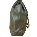 Chanel CC Grey Leather Chain Hobo Bag '89-'91