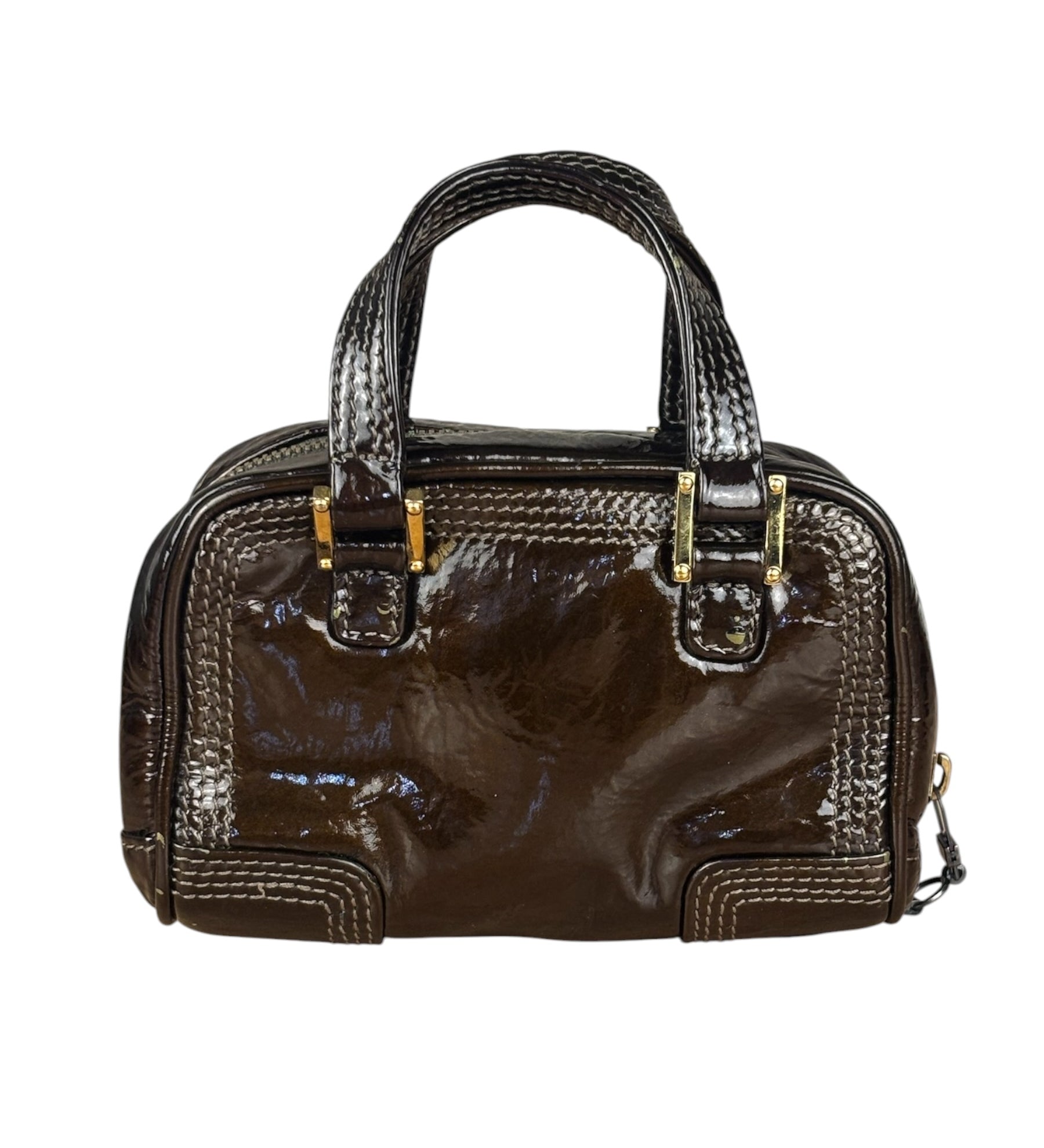 Loewe Patent Leather Micro Amazona Mini Bag