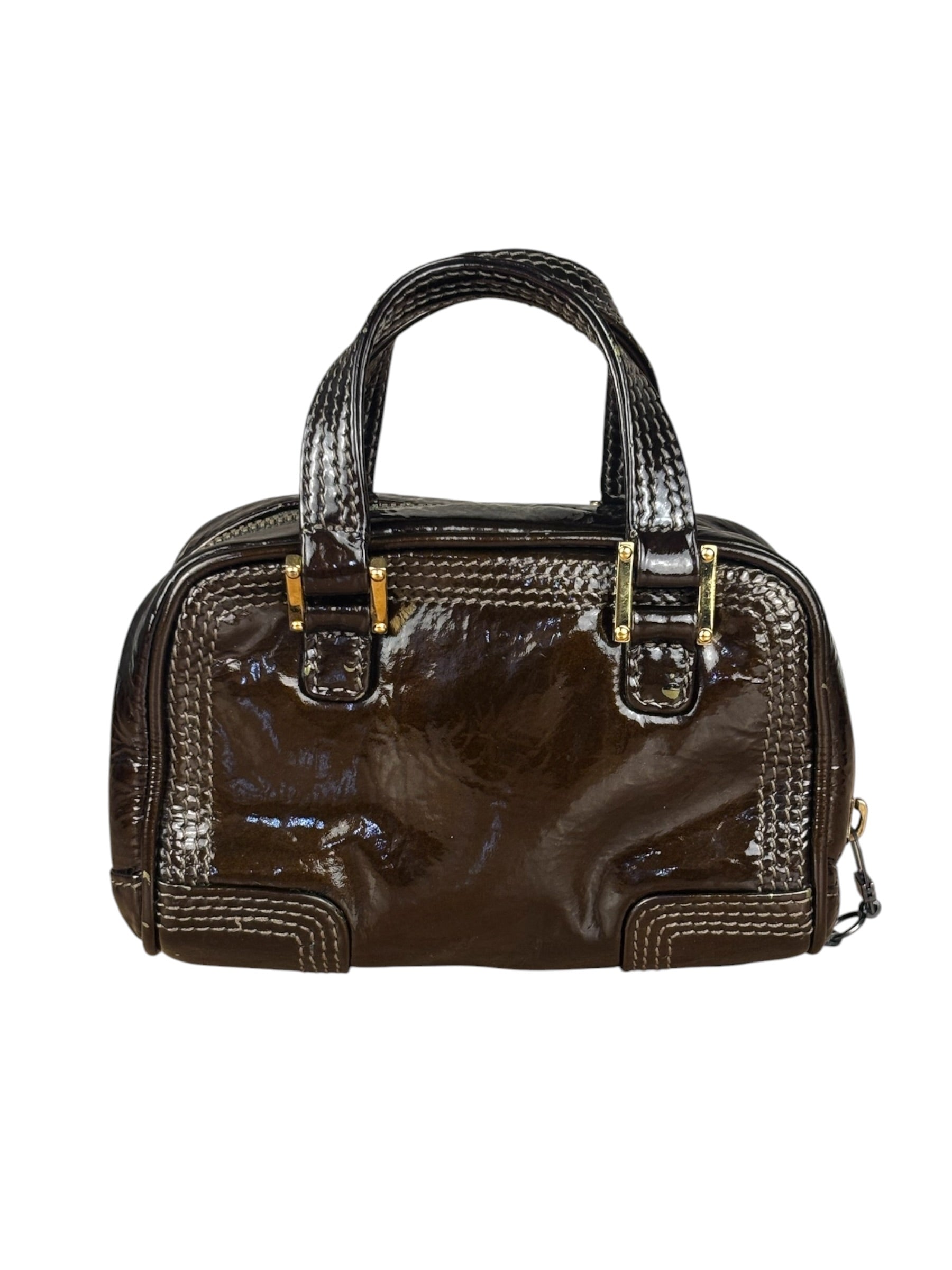 Loewe Patent Leather Micro Amazona Mini Bag
