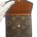 Louis Vuitton Canvas Monogram Compact Double Flap Wallet
