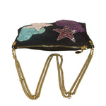 Tom Ford Black Satin Sequin Crossbody Bag