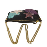 Tom Ford Black Satin Sequin Crossbody Bag