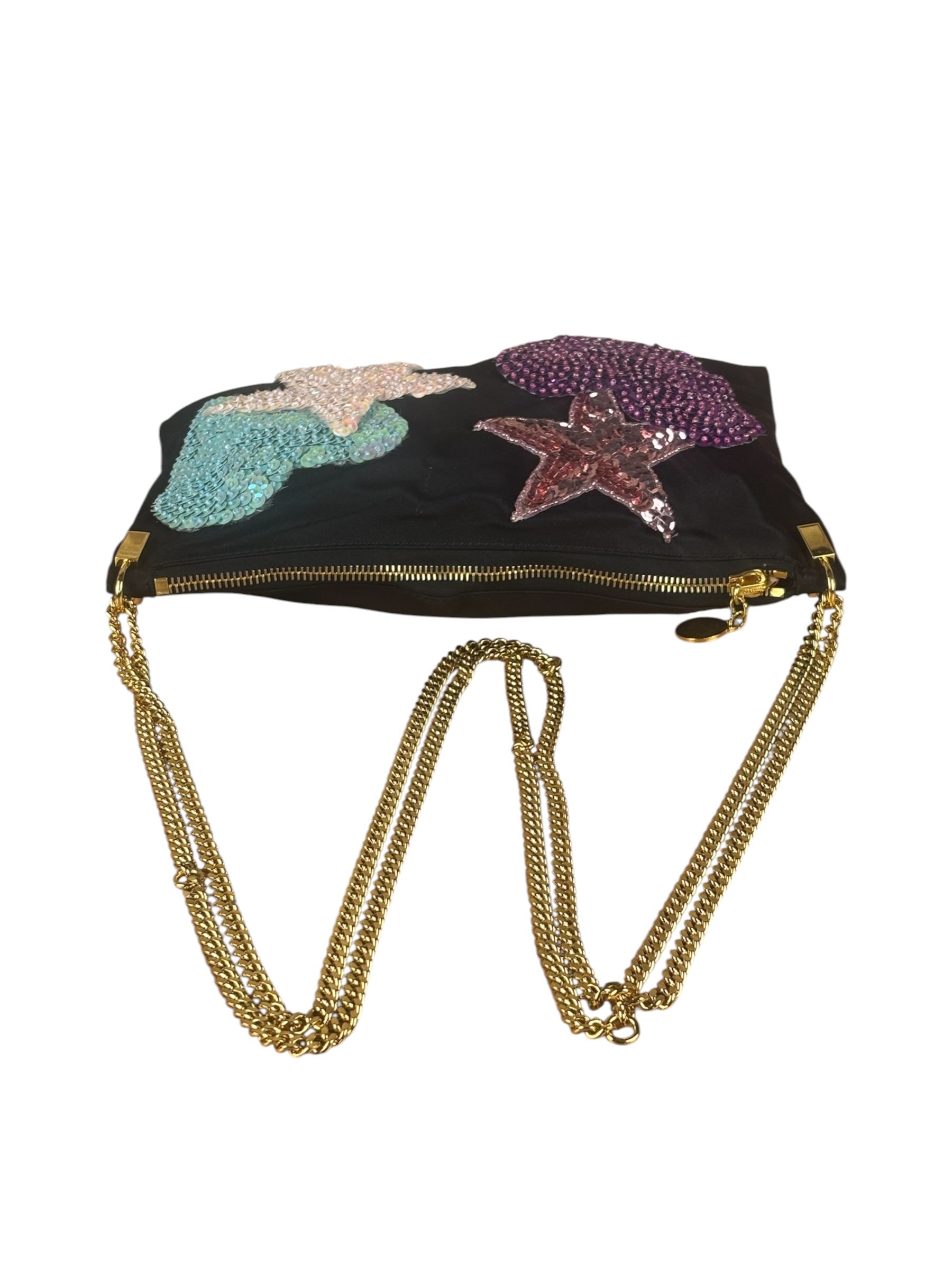 Tom Ford Black Satin Sequin Crossbody Bag