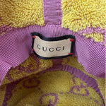 Gucci Pink/Yellow GG  Small Terry Bucket Hat