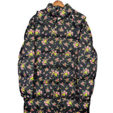 Gucci Floral Print Black Long Puffer Coat