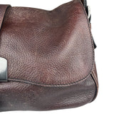Prada Vintage Brown Leather Cervo Antik Messenger Bag