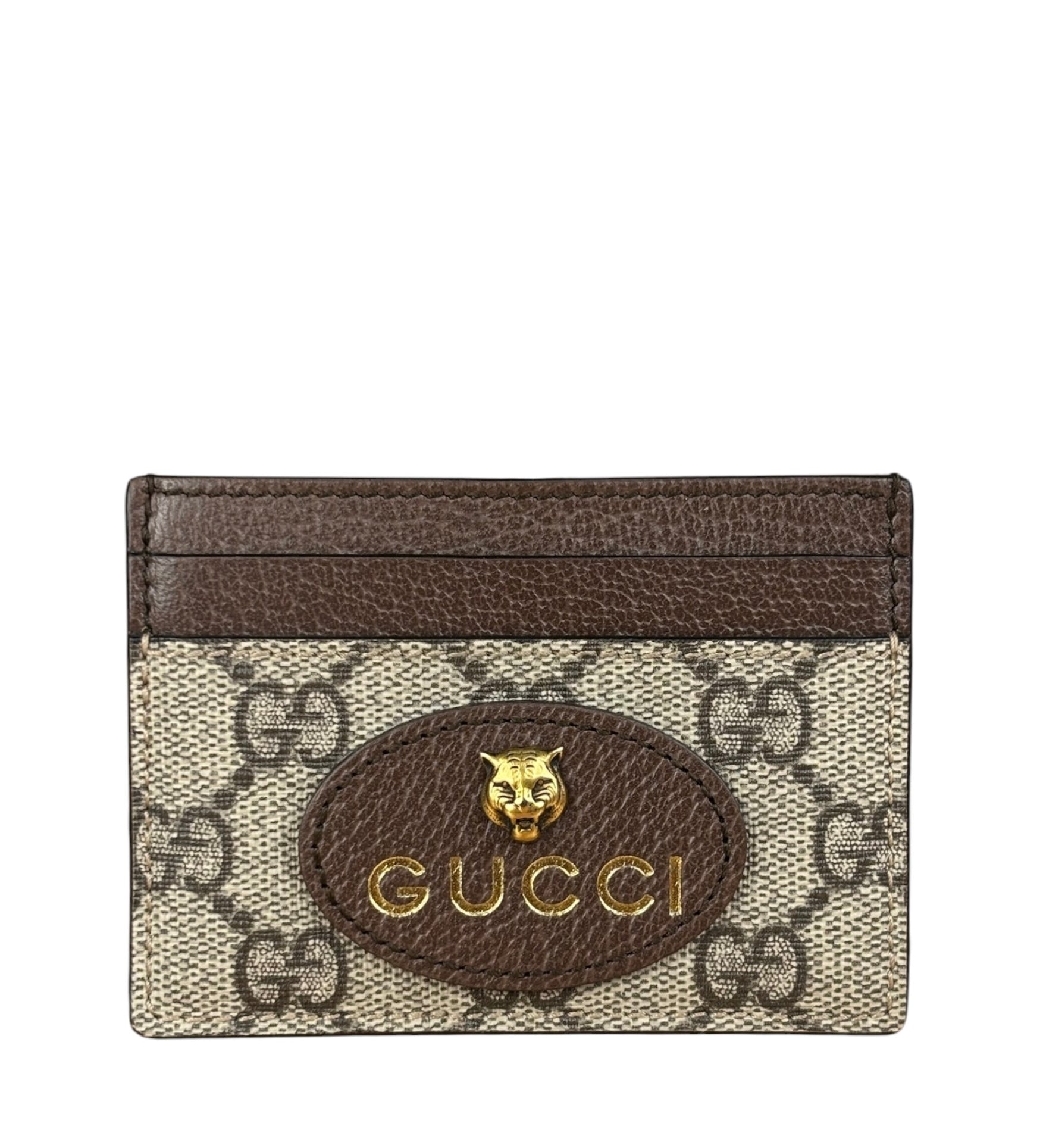 Gucci Vintage Bicolor Leather Trim Neo GG Supreme