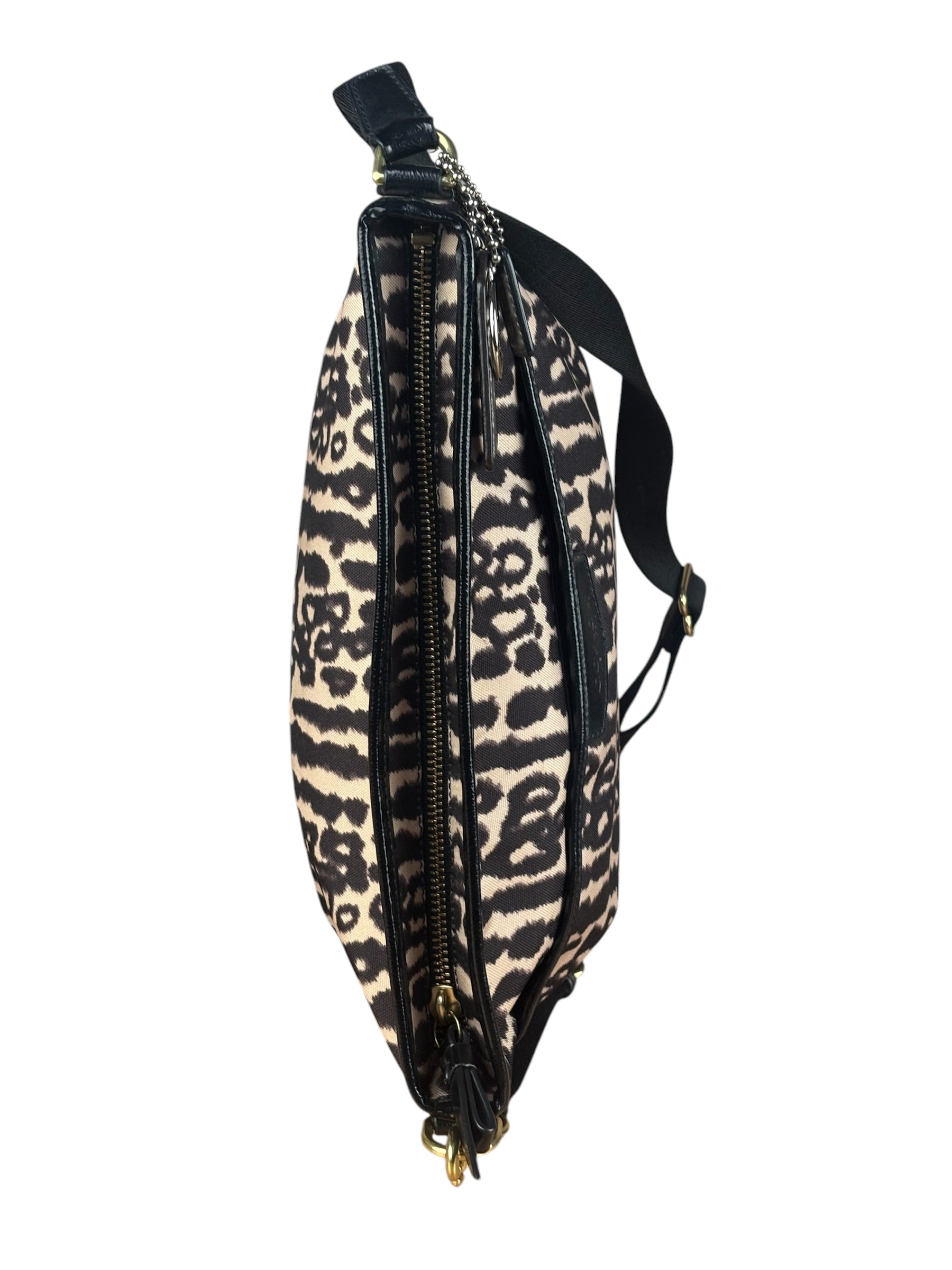 Coach Leopard Print Canvas Crossbody