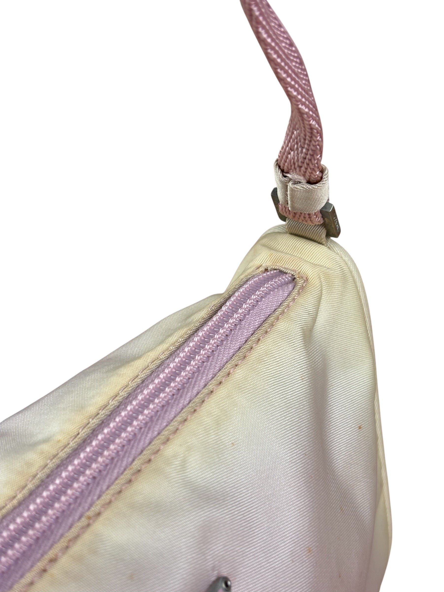 Prada Pink Nylon Tessuto Pochette