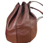 Cartier Vintage Burgundy Leather Must De Cartier Bucket Bag