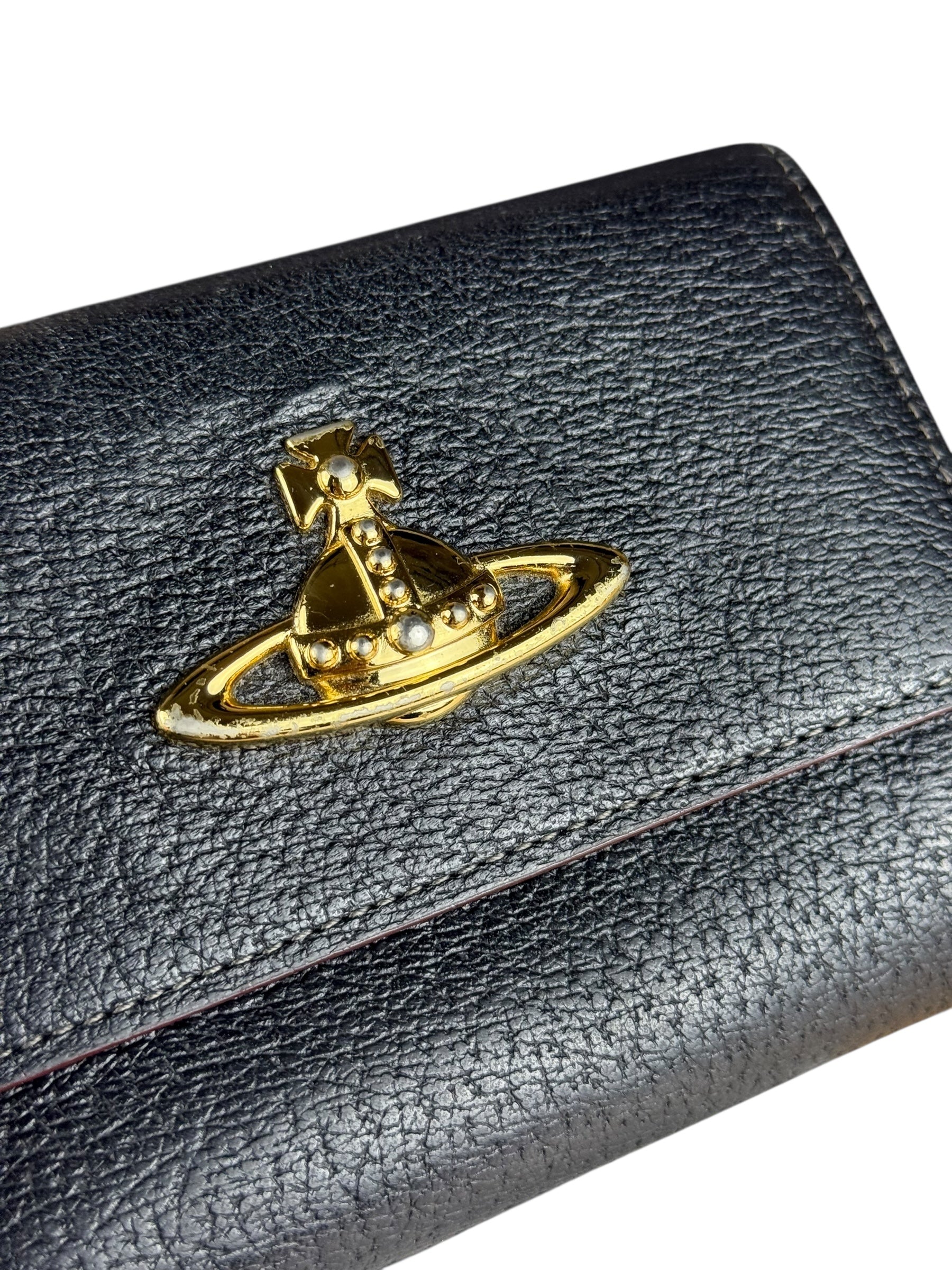 Vivienne Westwood Leather Orb Emblem Wallet