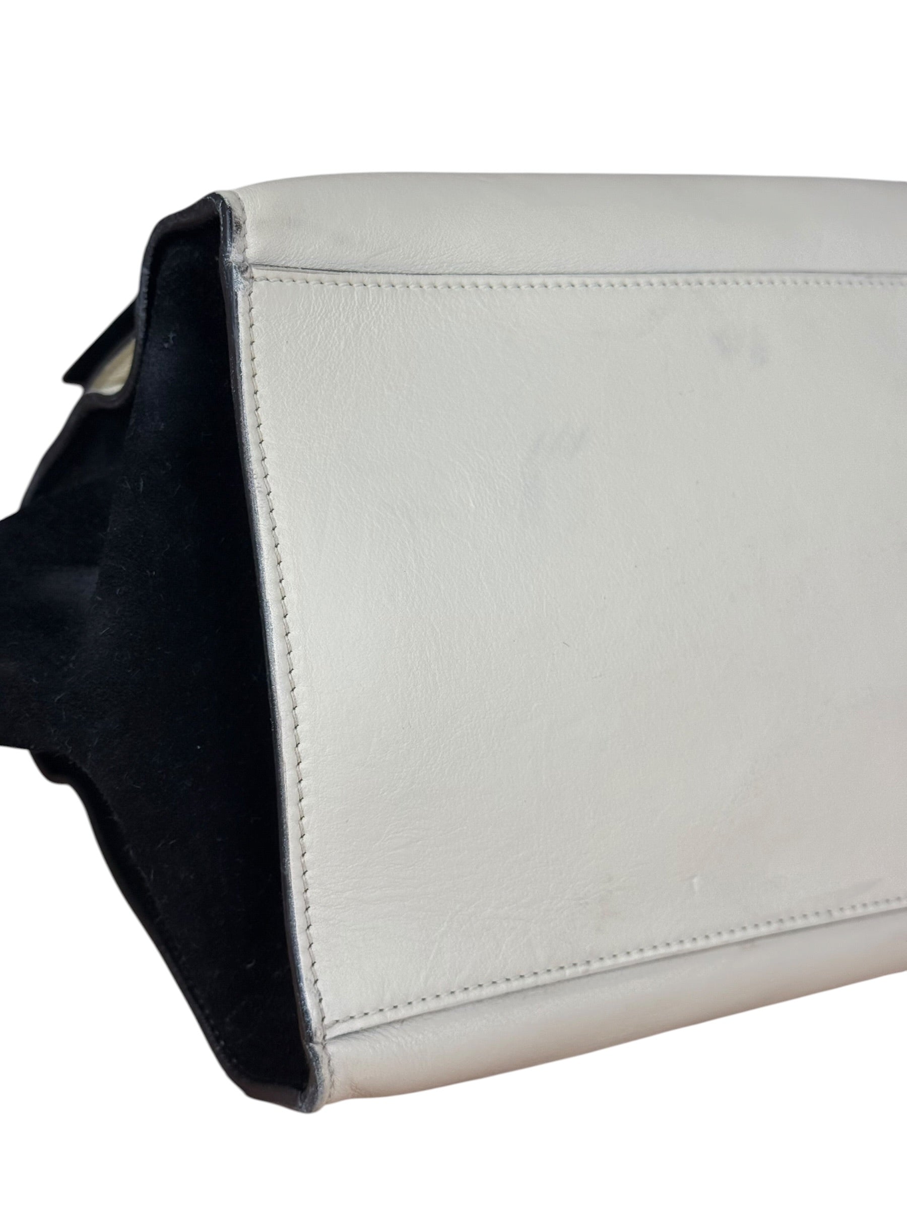 Celine Trapeze Leather 2Way Python Handle Handbag