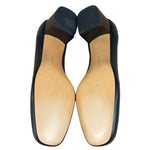 Salvatore Ferragamo Blue Gold Buckles Pumps