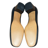 Salvatore Ferragamo Blue Gold Buckles Pumps