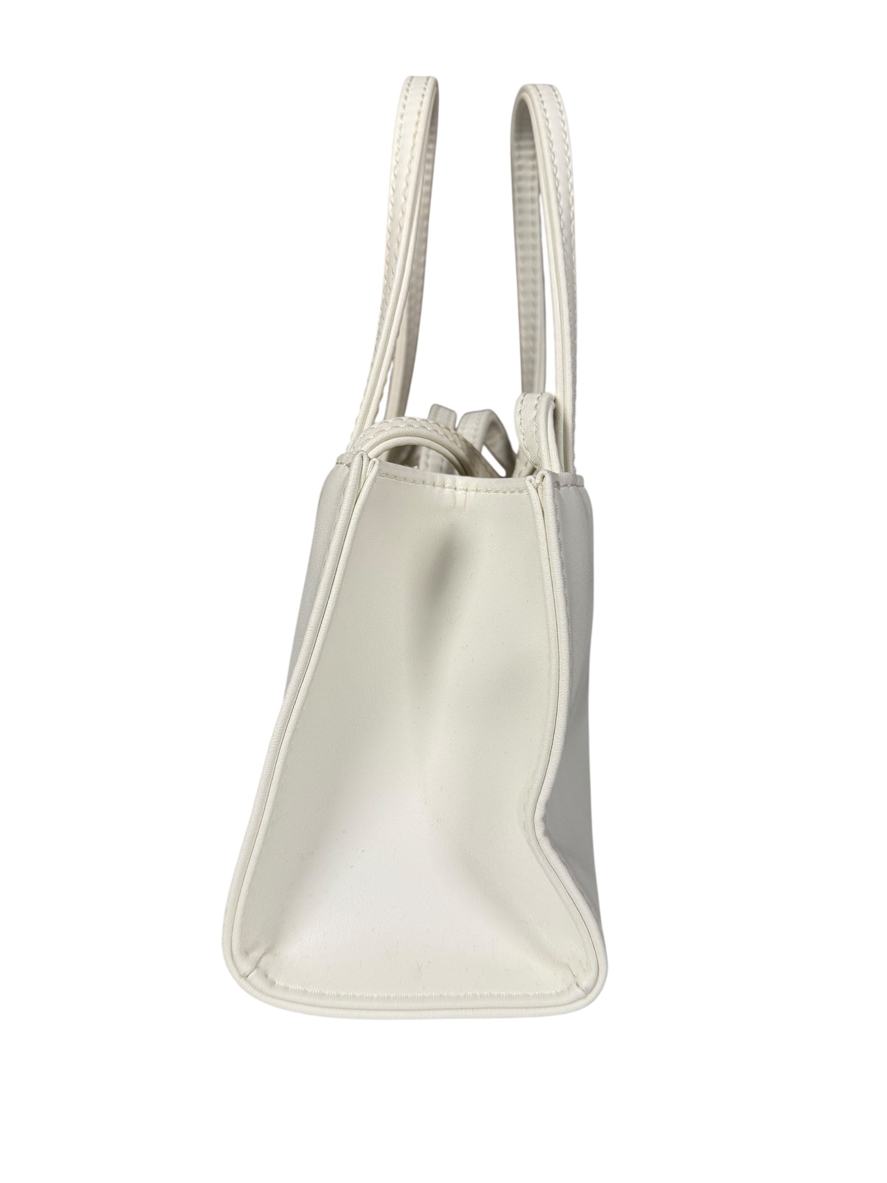 Telfar Small White Shopping Tote