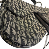 Christian Dior Black Trotter Medium Saddle Shoulder Bag