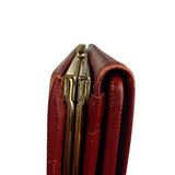 Givenchy Vintage Red Leather Trifold Wallet