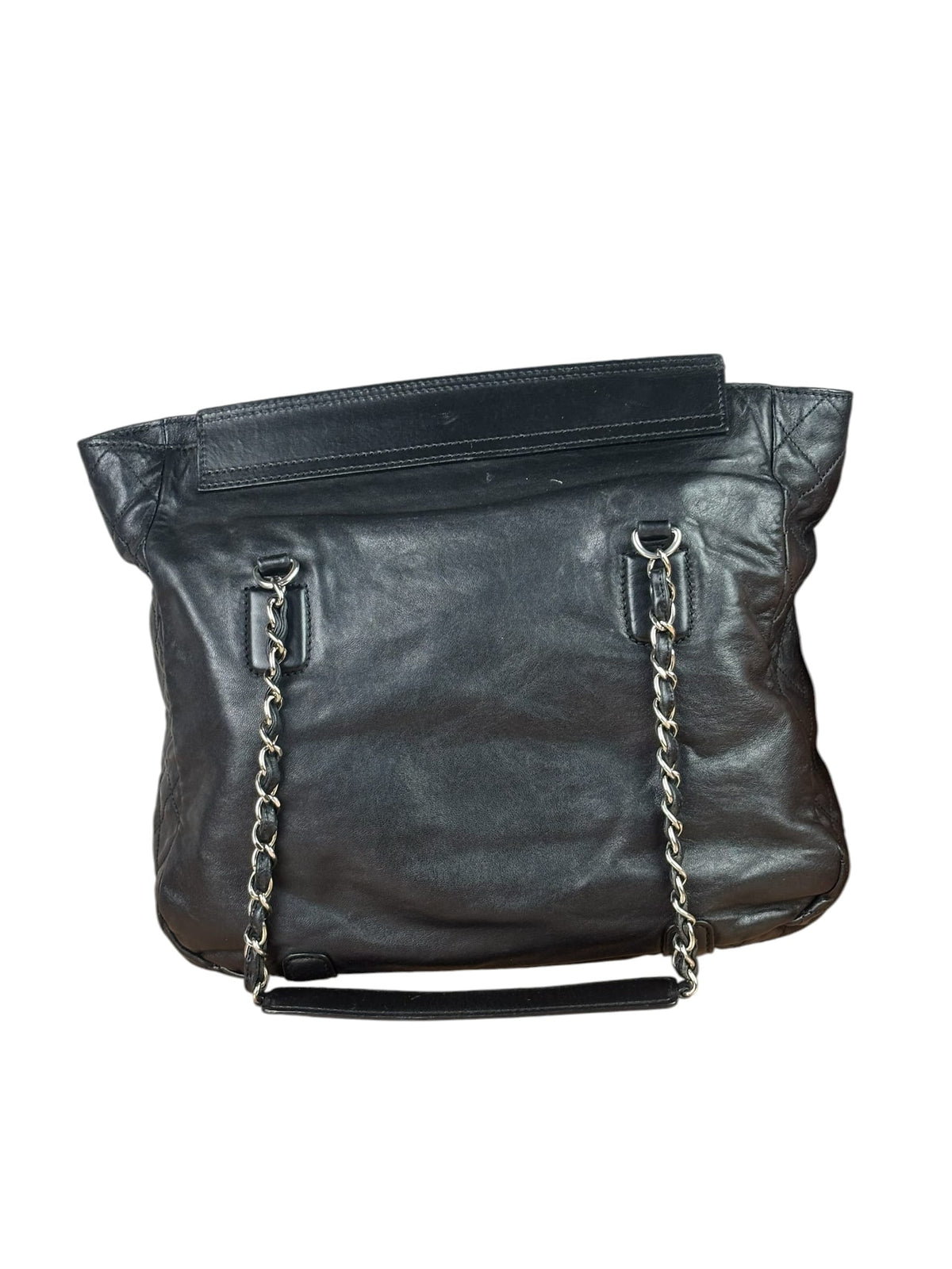 Chanel Black Quilted Leather Medium 2.55 Reissue Tote 2008