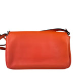 Fendi Orange Leather Mini Baguette