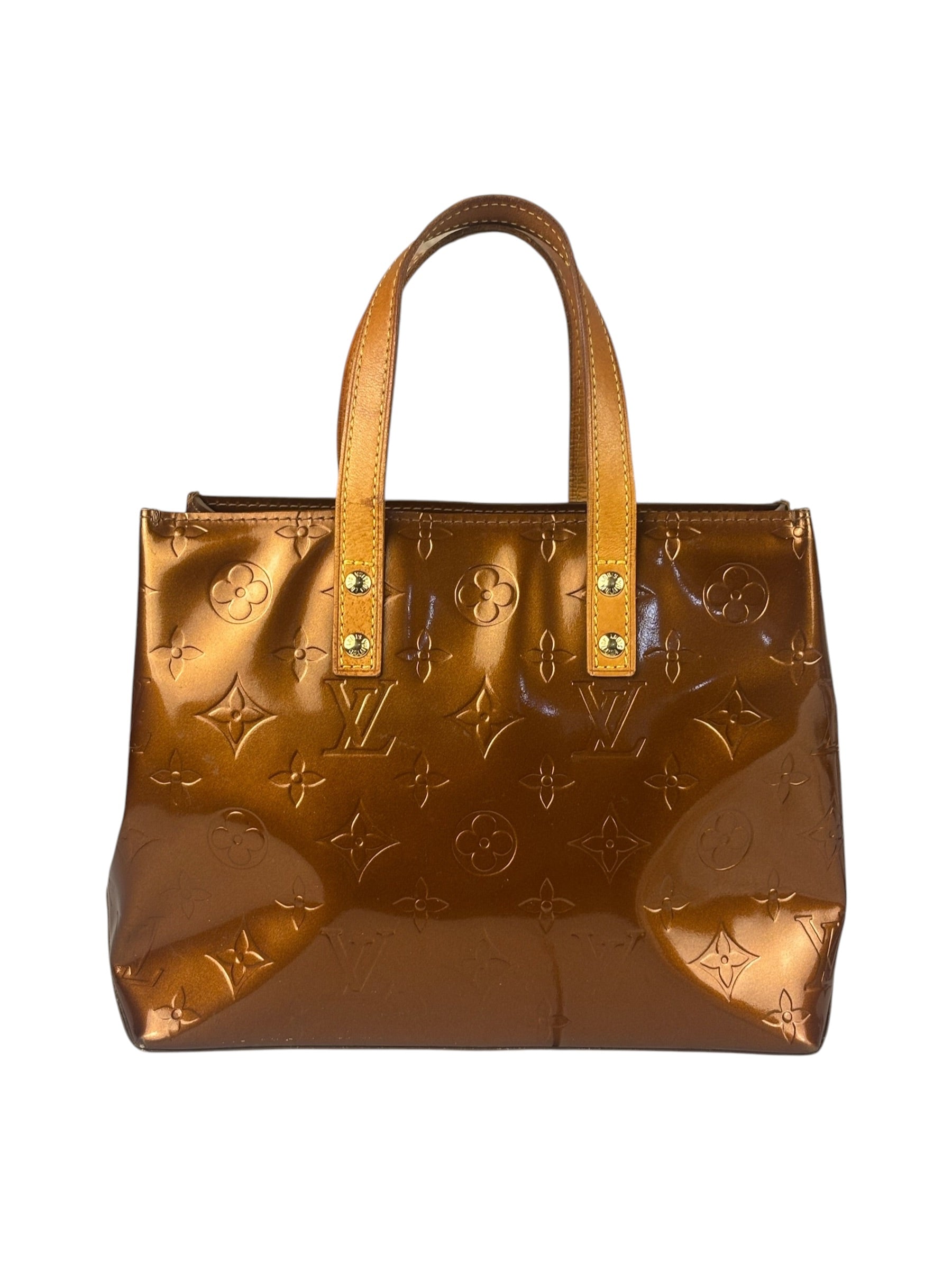 Louis Vuitton Monogram Bronze Vernis Reade PM