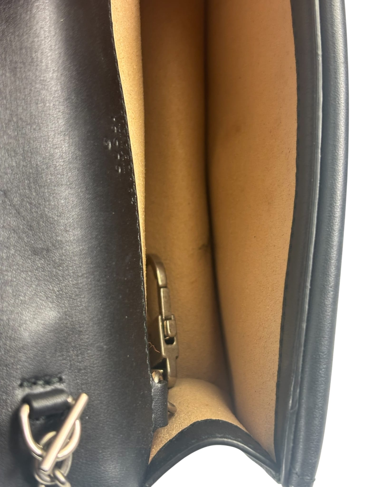Gucci Black Velvet/Leather Trim Dionysus Super Mini Shoulder Bag