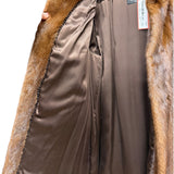 Vintage Kings Tailor Brown Mink Fur Mid Length Coat