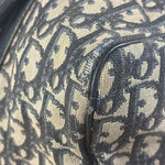 Christian Dior Vintage Navy Blue Trotter Oblique Bowling Boston Hand Bag