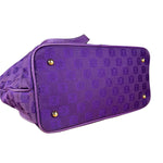 Loewe Vintage Purple Anagram Shoulder Tote